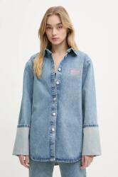Moschino Jeans farmering női, galléros, relaxed, 0216 3217 - kék L