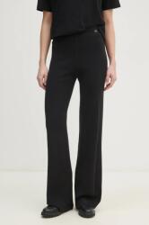 Calvin Klein Jeans nadrág női, fekete, magas derekú egyenes, J20J225336 - fekete S