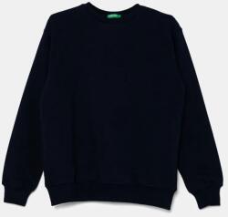 Benetton gyerek melegítőfelső pamutból sötétkék, nyomott mintás, 3UNIC10O3 - sötétkék 150