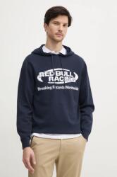 Red Bull Racing x Pepe Jeans pamut pulóver INTARSIA HOODY könnyű, sötétkék, RM700010 - sötétkék XXL
