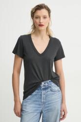 rag & bone pamut póló női, fekete, W272C34CH - fekete S