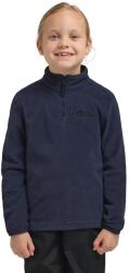Jack Wolfskin gyerek gyapjú pulóver TAUNUS HALFZIP K sötétkék, sima, 1605555 - sötétkék 128