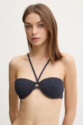 BOSS bikini felső sötétkék, enyhén merevített kosaras, 50535278 - sötétkék M
