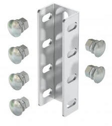 Obo Bettermann 6018408 VUS 7 A2 U-oszlop összekötő félgömbfejű csavarokkal együtt 190x61 2B felületkezelés nélkül, utókezelt (6018408)