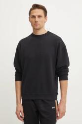 HUGO BOSS pamut melegítőfelső fekete, férfi, nyomott mintás, 50535846 - fekete XL