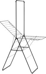 Brabantia Suport pentru uscarea hainelor Hangon 127 cm negru mat cu bară (403620)