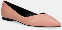 HUGO bőr balerina cipő Maridia - narancssárga Női 41