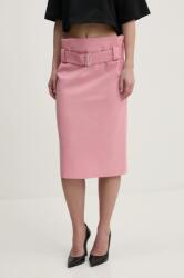 MSGM szoknya rózsaszín, midi, ceruza fazonú, 3841MDD05.257106 - rózsaszín 38