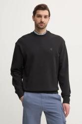 Calvin Klein pamut melegítőfelső fekete, férfi, sima, J30J327228 - fekete L