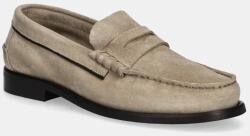 Tommy Hilfiger velúr mokaszin CLASSIC HILFIGER SUEDE LOAFER - bézs Férfi 45