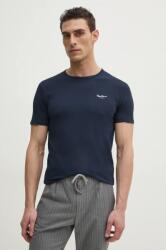Pepe Jeans t-shirt ORIGINAL BASIC 3N sötétkék, férfi, nyomott mintás, PM508212 - sötétkék M