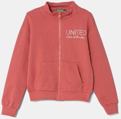 Benetton gyerek melegítőfelső pamutból rózsaszín, nyomott mintás, 3J68C504N - rózsaszín 160 - answear - 8 490 Ft