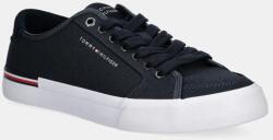 Tommy Hilfiger sportcipő CORE CORPORATE VULC CANVAS sötétkék, FM0FM05398 - sötétkék Férfi 42