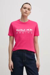 Red Bull Racing x Pepe Jeans pamut póló STANDARD FIT TEE női, rózsaszín, RL500004 - rózsaszín XS