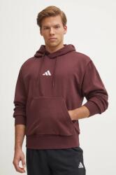 Adidas felső Feelcozy piros, férfi, sima, kapucnis, IN6070 - piros S