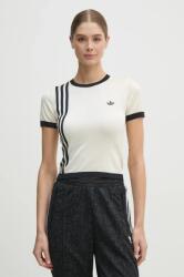 Adidas póló KNITTED 3S TEE - bézs XS