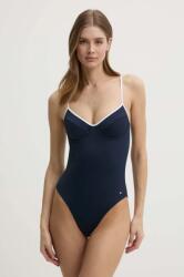 Tommy Hilfiger egyrészes fürdőruha sötétkék, puha kosaras, UW0UW05848 - sötétkék S