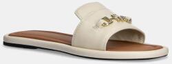 Tommy Hilfiger bőr papucs LEATHER HORSEBIT MULE bézs, női, FW0FW08420 - bézs Női 39