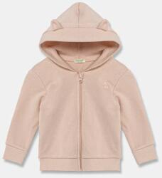 Benetton csecsemő melegítőfelső pamutból narancssárga, sima, kapucnis, 3J70A5017 - narancssárga 68 - answear - 7 690 Ft