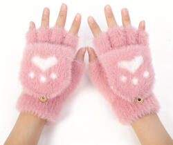 Techsuit EL-36790 ujjatlan kesztyű - Rózsaszín