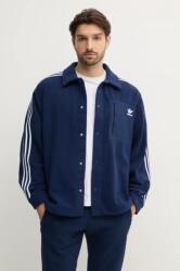 Adidas gyapjú ing galléros, sötétkék, regular, IX5217 - sötétkék M