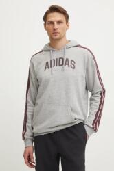 Adidas felső Collegiate szürke, férfi, nyomott mintás, kapucnis, JV6505 - szürke XXL