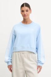 Adidas felső 3S CROP SWEAT női, nyomott mintás, JC8141 - kék M