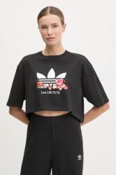 Adidas pamut póló Nelson női, fekete, JC8333 - fekete S