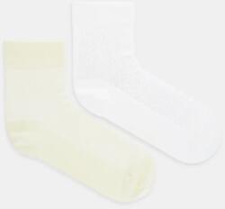 Calvin Klein Jeans zokni 2 pár sárga, női, 701231400 - sárga Univerzális méret