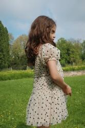 Konges Sløjd gyerek ruha CHARLENE DRESS bézs, mini, harang alakú, KS102726 - bézs 104