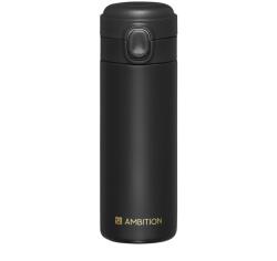 Ambition Cana termos 350ml, buton de siguranta, negru, Alice (42247)