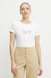 Twinset pamut póló női, fehér, 251TP2540 - fehér XL