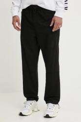 HUGO BOSS pamut nadrág fekete, egyenes, 50530916 - fekete M