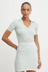 GUESS pulóver PAULA könnyű, női, zöld, W5RR25 Z2U00 - zöld M