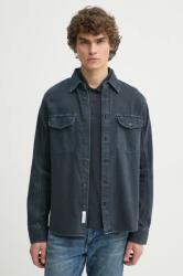 rag & bone ing férfi, galléros, sötétkék, regular, MED24S0004ZDMI - sötétkék L