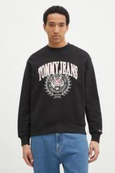 Tommy Hilfiger pamut melegítőfelső fekete, férfi, nyomott mintás, DM0DM20640 - fekete XXL