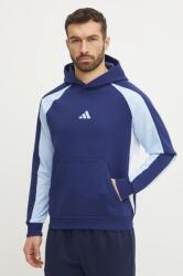 Adidas felső Essential Colorblock sötétkék, férfi, mintás, kapucnis, JD8064 - sötétkék M