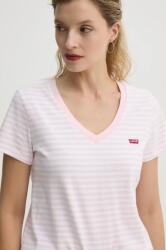 Levi's pamut póló LSE_PERFECT VNECK női, rózsaszín, A3170 - rózsaszín M
