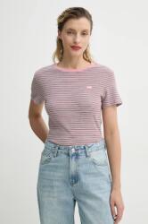 Levi's pamut póló ESSENTIAL HM SS TEE női, rózsaszín, 000KK - rózsaszín L