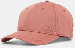 Calvin Klein pamut baseball sapka fekete, nyomott mintás, K60K613102 - narancssárga Univerzális méret