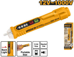 INGCO Fáziskereső érintésmentes mérés 12-1000 V-ig szigetelt (VD100026)