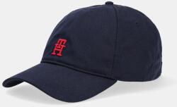 Tommy Hilfiger pamut baseball sapka sötétkék, nyomott mintás, AM0AM13542 - sötétkék Univerzális méret