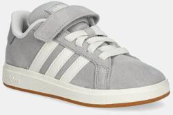 adidas gyerek velúr sportcipő GRAND COURT 00s szürke, JP5897 - szürke 35