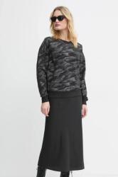 G-Star pamut melegítőfelső fekete, női, mintás, D25169-D865 - fekete S