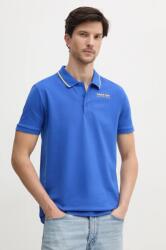 Red Bull Racing x Pepe Jeans poló TIPPED LOGO POLO lila, férfi, nyomott mintás, RM540013 - lila XL