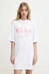 MSGM pamut ruha fehér, mini, egyenes, 3841MDA510.257002 - fehér S