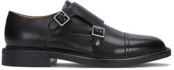 Ralph Lauren bőr félcipő Asher Dbl Mk fekete, férfi, 803945278001 - fekete Férfi 44