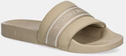 Tommy Hilfiger papucs HILFIGER POOLSIDE WITH WEBBING bézs, női, FW0FW08529 - bézs Női 40