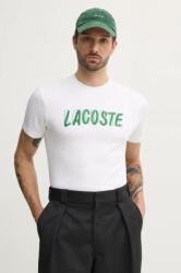 Lacoste t-shirt bézs, férfi, nyomott mintás, TH8916 - bézs XL