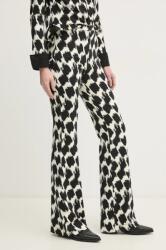 Diane Von Furstenberg nadrág női, fekete, magas derekú trapéz, DVFPL4S002 - fekete 38
